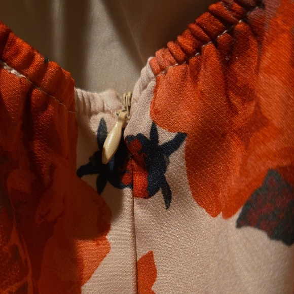 Joyfolie Floral High-Low Dress in Pink and Red - Picture 3 of 8